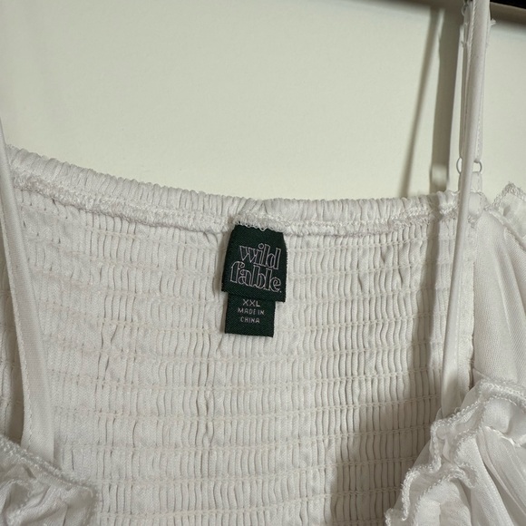 Wild Fable White Smocked Dress - Picture 5 of 5